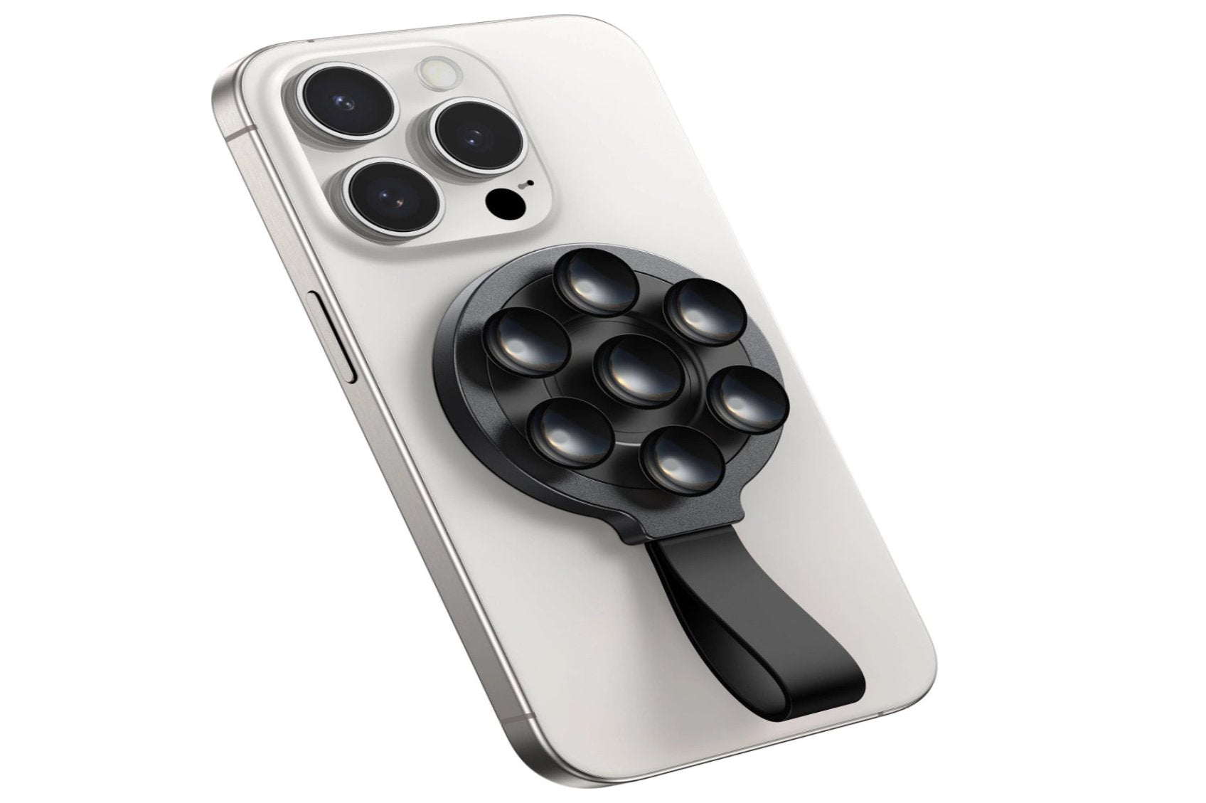 Magnetische Telefonhalterung mit Saugnäpfen