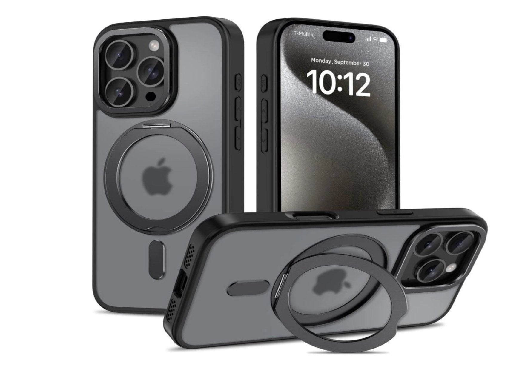 Tech-Protect MagSafe Hülle mit Ständer für iPhone 16 Pro – Schwarz