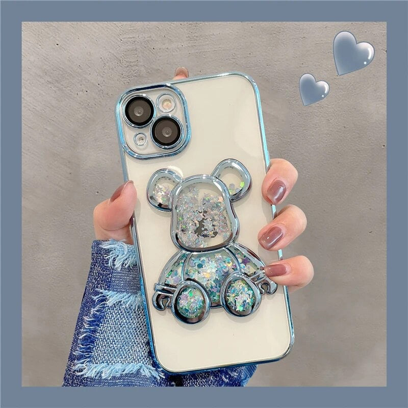 Glitzer Bärchen  - iPhone 12 Pro Handyhülle