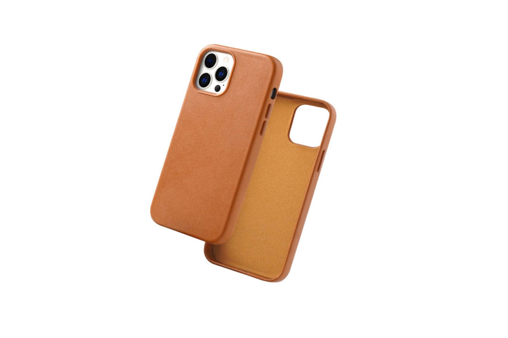 Farbiges Leder - iPhone 14 Plus Handyhülle