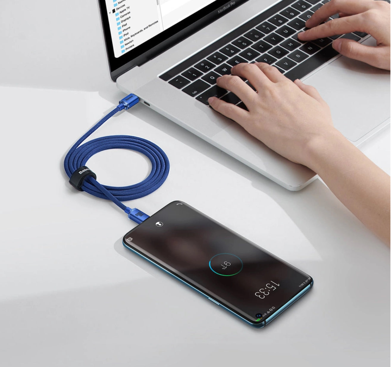 Baseus Crystal Shine USB C Kabel 100W / 1,2m