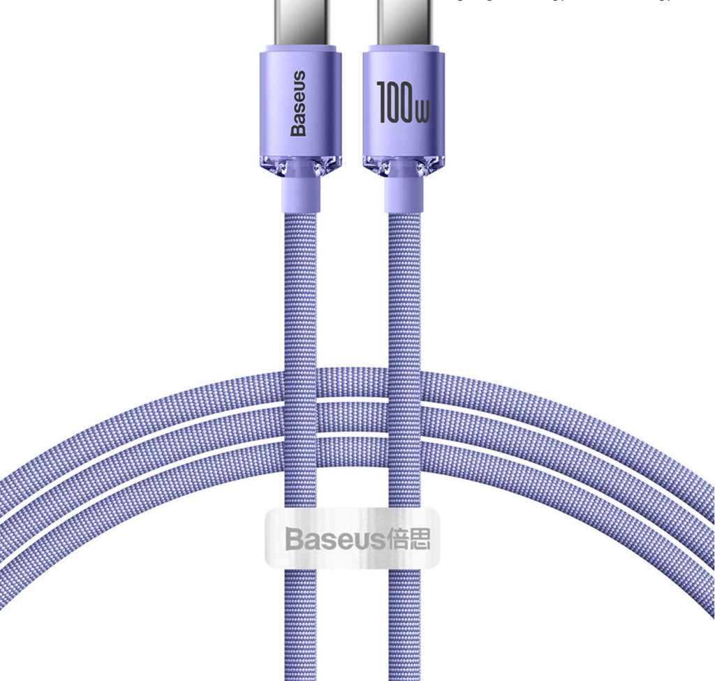 Baseus Crystal Shine USB C Kabel 100W / 1,2m