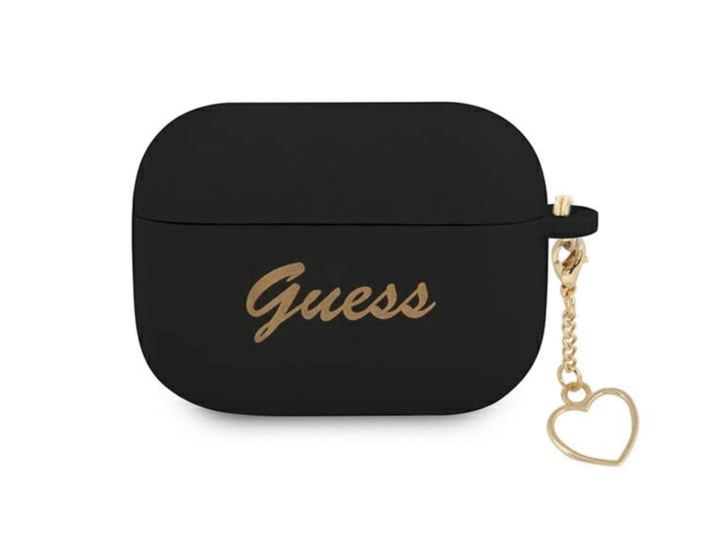 Guess Abdeckung kompatible mit Air Pods Pro schwarz Charm Heart Kollektion