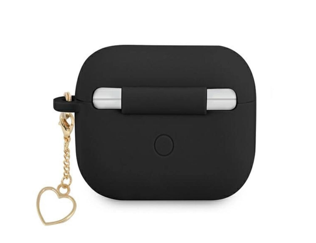 Guess Abdeckung kompatible mit Air Pods Pro schwarz Charm Heart Kollektion