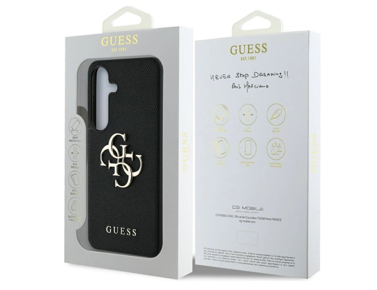 Guess Handyhülle Grained 4G Kollektion - Samsung Galaxy S25