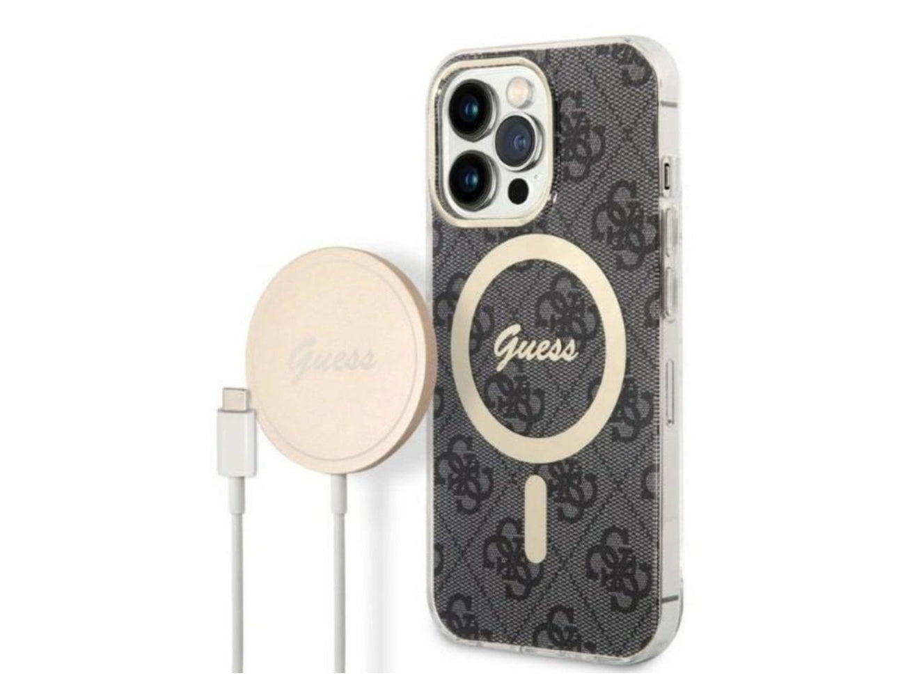 Guess Handyhülle & MagSafe Ladekabel im Set 4 G Print - iPhone 13 Pro