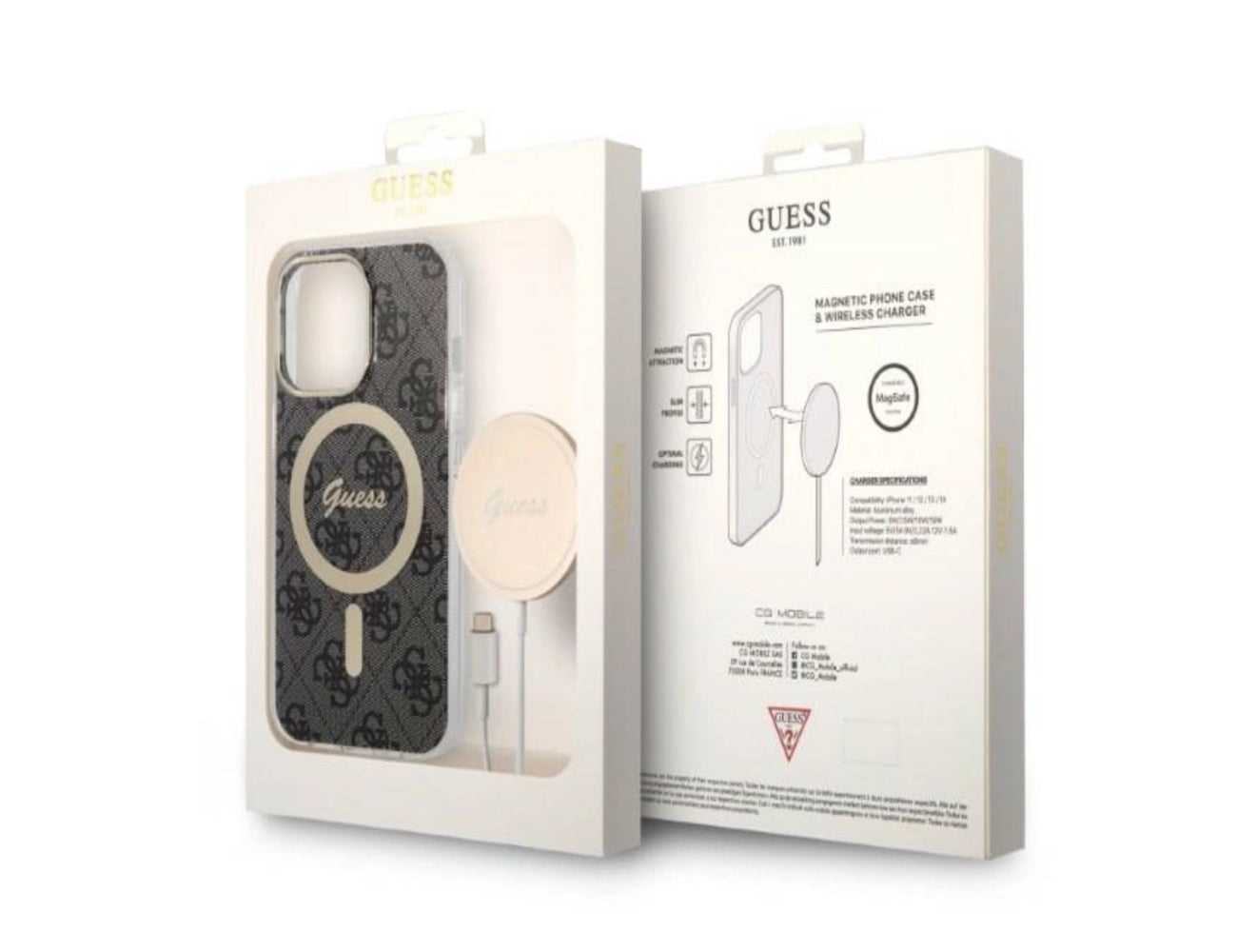 Guess Handyhülle & MagSafe Ladekabel im Set 4 G Print - iPhone 13 Pro