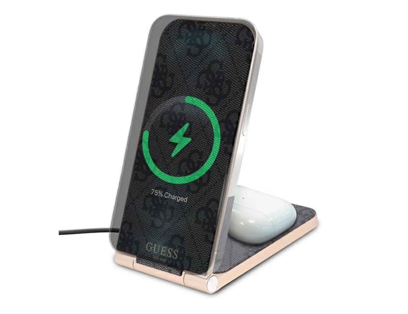 Guess faltbares induktives Ladegerät 4G Pattern Kollektion MagSafe