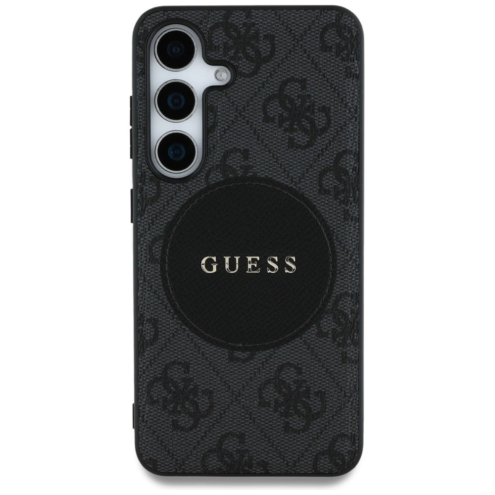 Guess Handyhülle 4G Round Patch Classic Logo MagSafe Kollektion - Samsung Galaxy S25