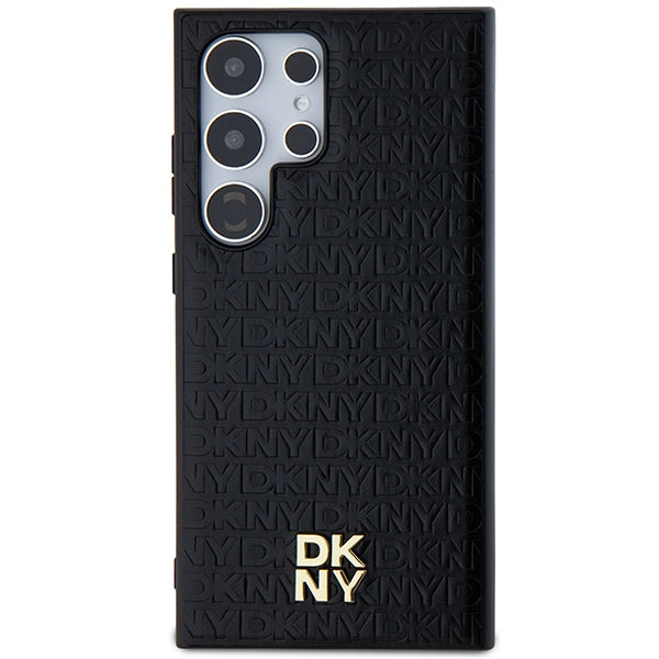DKNY Handyhülle MagSafe mit Monogrammmuster und Metalllogo - Samsung Galaxy S24 Ultra