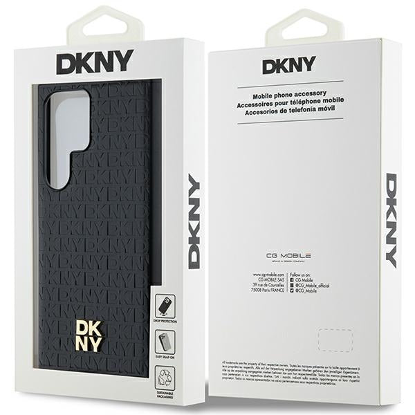 DKNY Handyhülle MagSafe mit Monogrammmuster und Metalllogo - Samsung Galaxy S24 Ultra