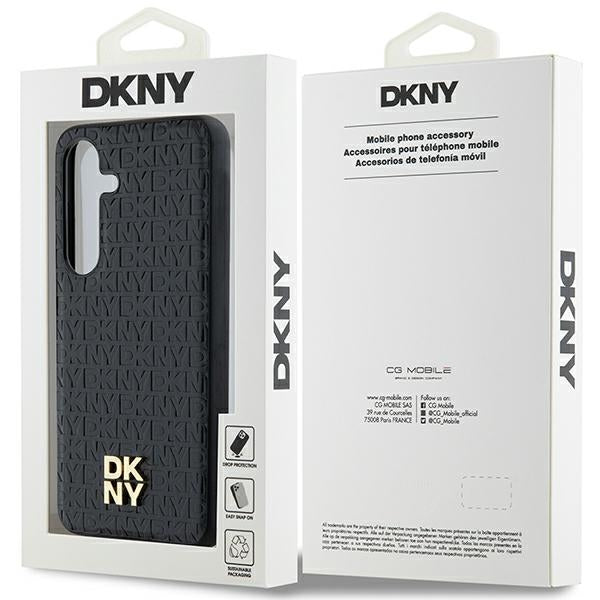 DKNY Handyhülle MagSafe mit Monogrammmuster und Metalllogo - Samsung Galaxy S24 Plus