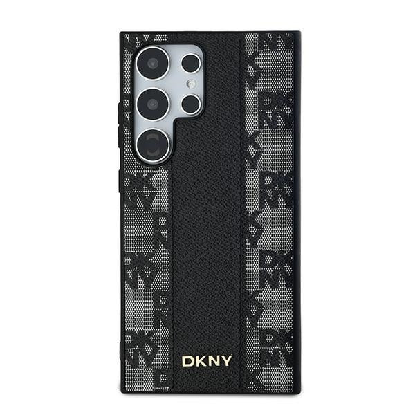 DKNY Handyhülle Leder-MagSafe mit kariertem Monomuster - Samsung Galaxy S24 Ultra