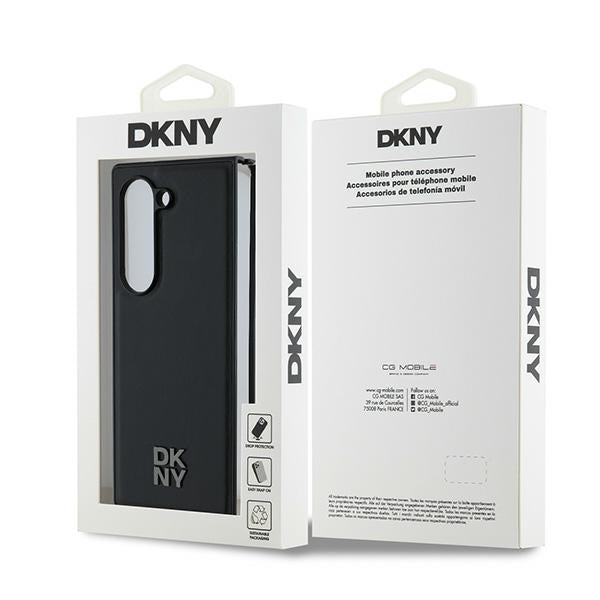 DKNY Handyhülle Magsafe Plain Leather Metal Stack Logo - Samsung Galaxy Z Fold 6