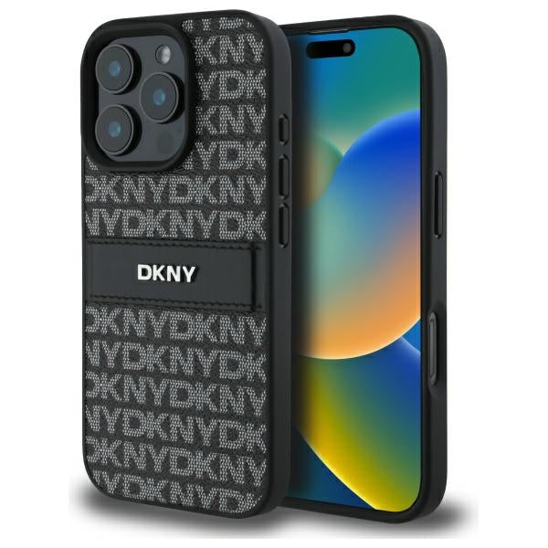 DKNY Handyhülle mit Monostreifen und Metalllogo - iPhone 16 Pro Max