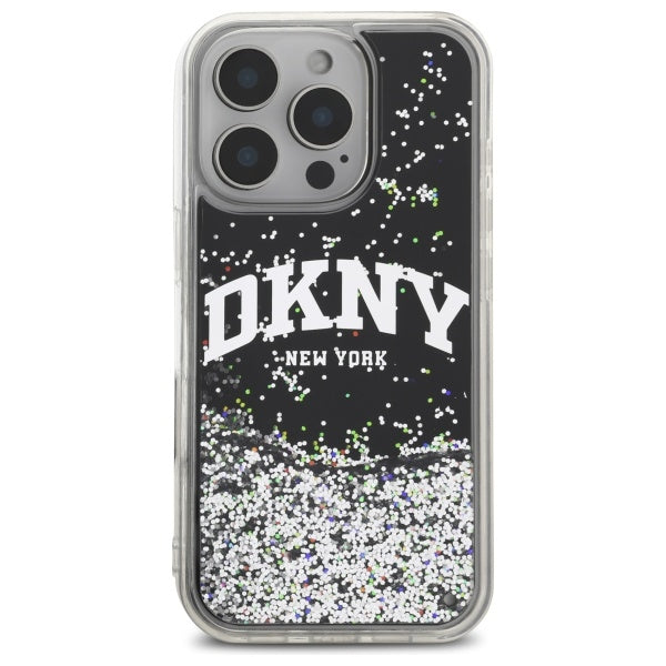 DKNY Handyhülle Liquid Glitter Big Logo - iPhone 16 Pro Max