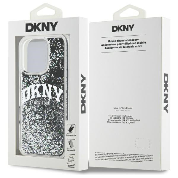 DKNY Handyhülle Liquid Glitter Big Logo - iPhone 16 Pro Max