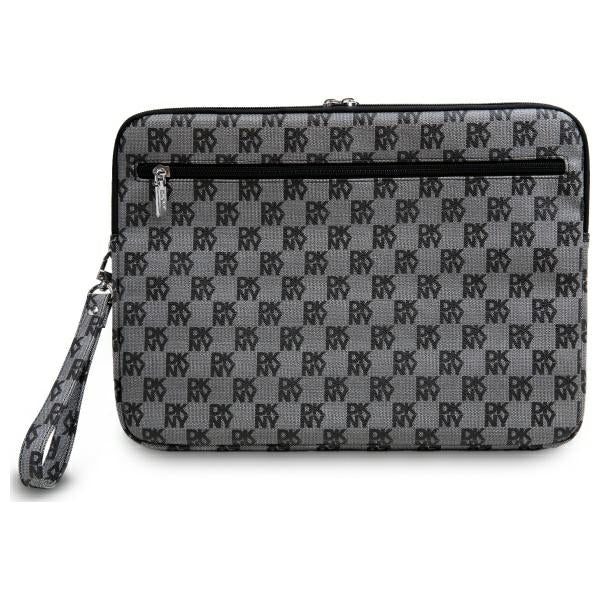 DKNY Sleeve Laptoptasche mit Karomuster und bedruckten Streifen - 16 Zoll