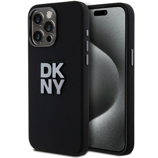DKNY Handyhülle Liquid Silicone Metal Logo - iPhone 15 Pro Max