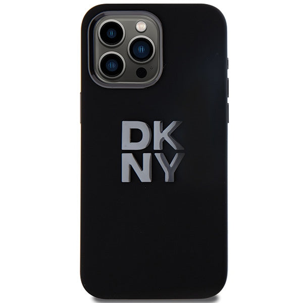 DKNY Handyhülle Liquid Silicone Metal Logo - iPhone 15 Pro
