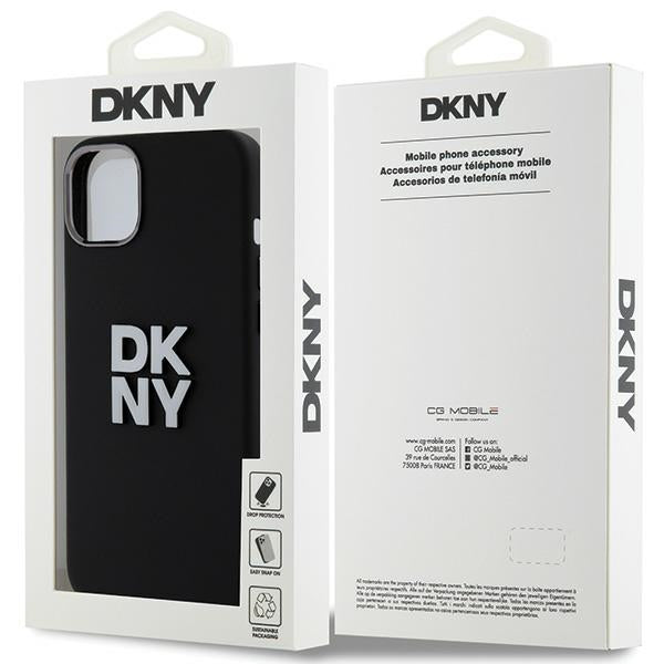 DKNY Handyhülle Liquid Silicone Metal Logo - iPhone 15 Plus