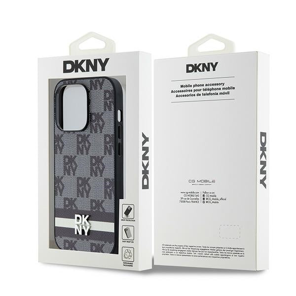 DKNY Handyhülle Checkered Pattern Printed Stripes- iPhone 15 Pro Max