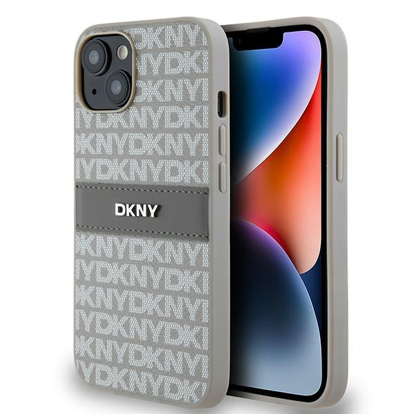 DKNY Handyhülle mit Monostreifen und Metalllogo - iPhone 15