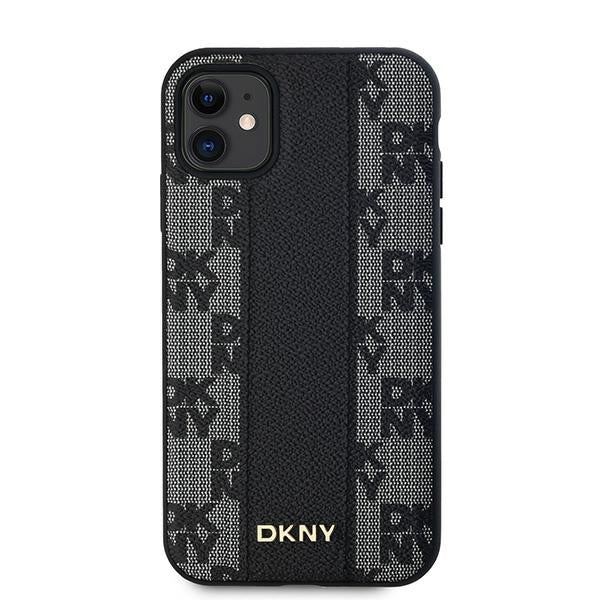 DKNY Handyhülle Leder-MagSafe mit kariertem Monomuster - iPhone 11