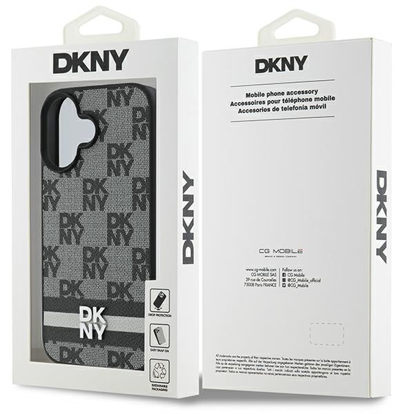 DKNY Handyhülle Checkered Pattern Printed Stripes- iPhone 16