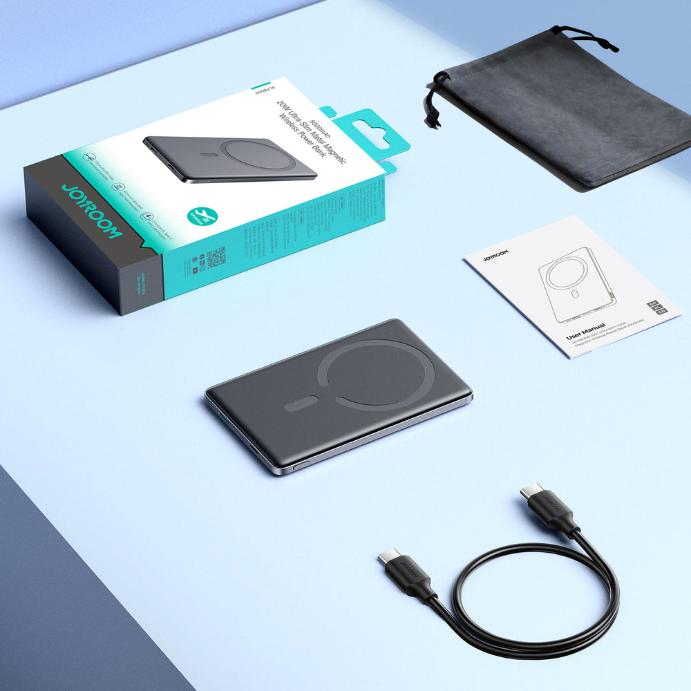 Powerbank Joyroom  5000mAh 20W ultradünn mit induktivem Laden