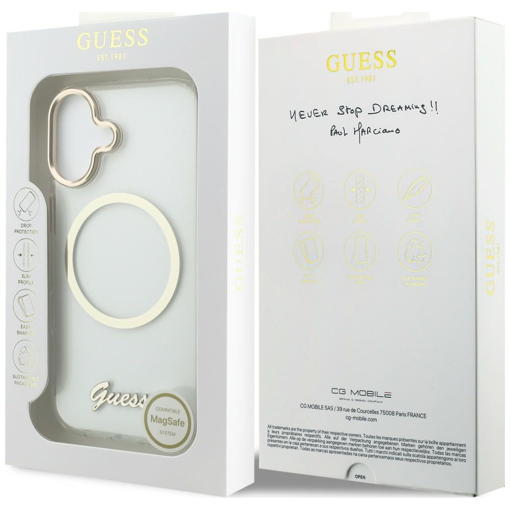 Guess Handyhülle IML Script Metal MagSafe Kollektion - iPhone 17