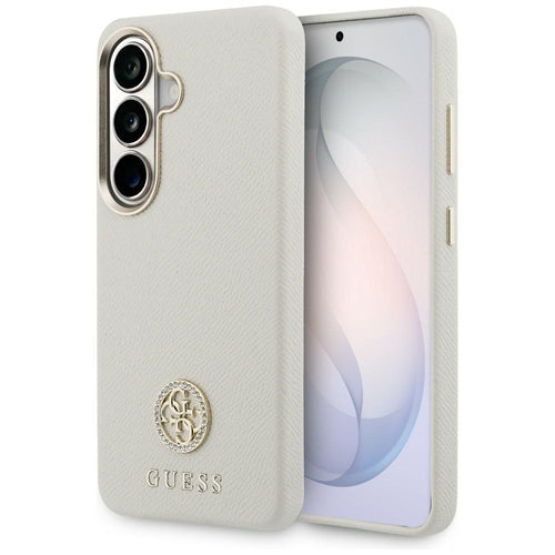 Guess Handyhülle Grained Strass Logo MagSafe - Samsung Galaxy S26