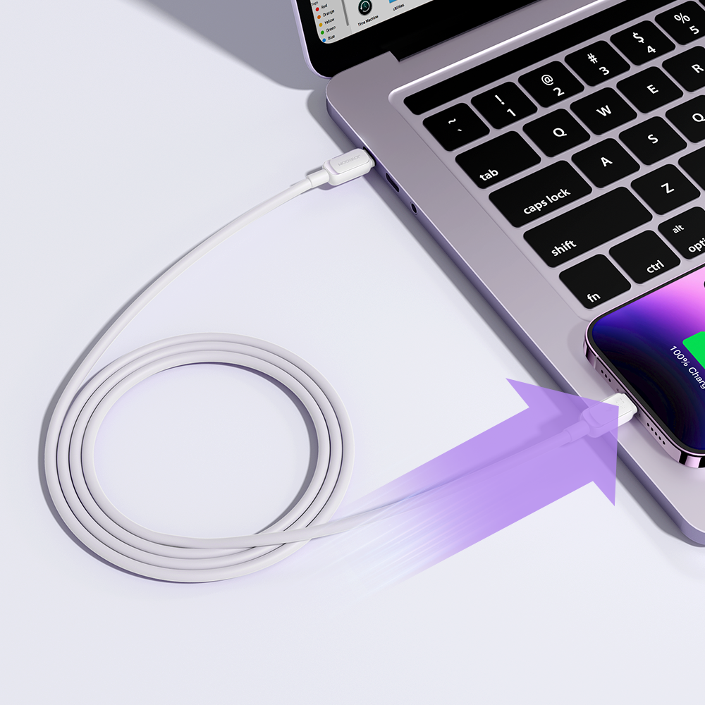 Joyroom Multi-Color Series A14 USB-C zu Lightning 30W Kabel 1,2 m inweiß